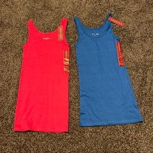 NWT Blue and Pink Basics Tank Tops (2)